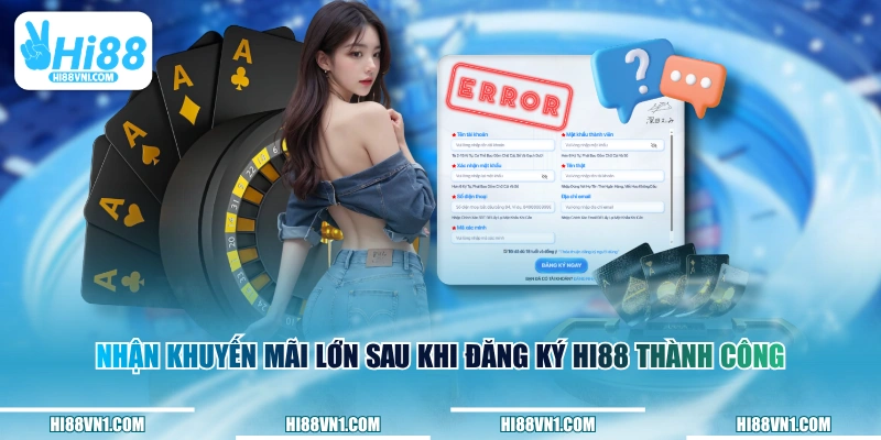 Nhận khuyến mãi lớn sau khi đăng ký HI88 thành công